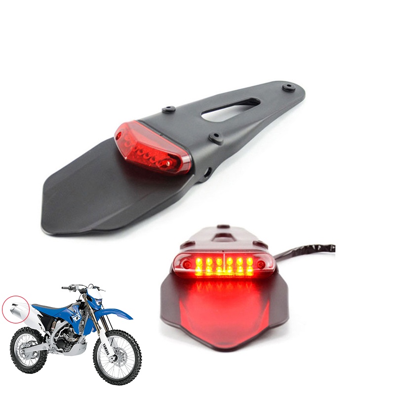 รถจักรยานยนต์ไฟท้าย LED ด้านหลัง Fender เบรคหยุดไฟท้าย MX Trail Supermoto สําหรับ YAMAHA WR250R WR25