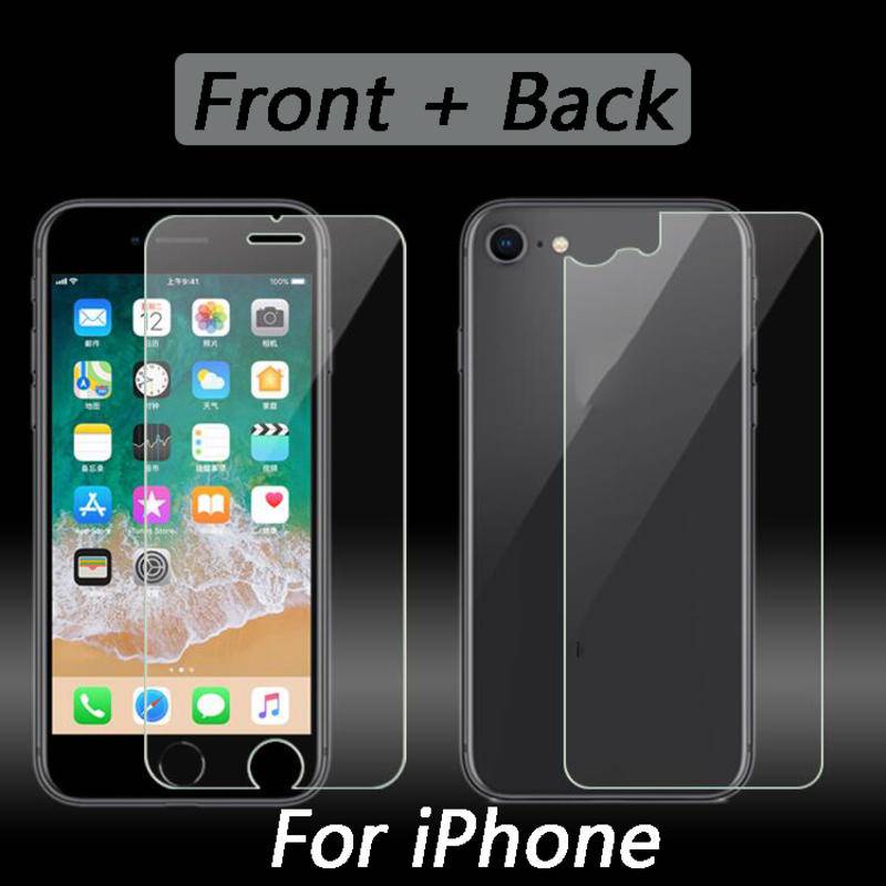 กระจกนิรภัยกันรอยหน้าจอ ด้านหลัง สําหรับ iPhone 12 11 Pro MAX Mini XS MAX X XR 7 8 Plus 5 5S SE 2020