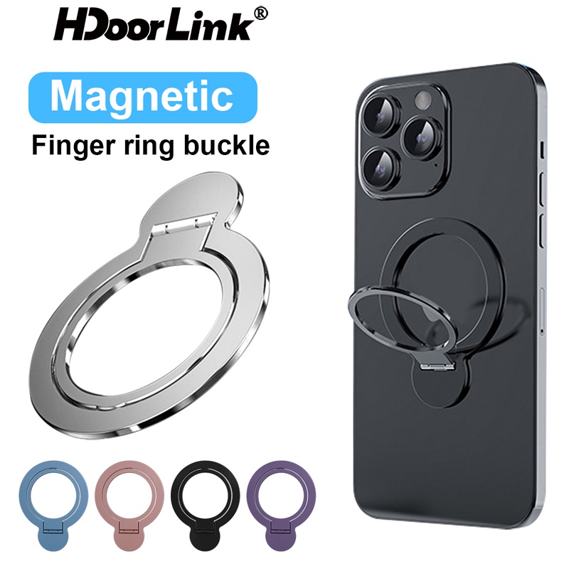 Hdoorlink แหวนแม่เหล็กติดโทรศัพท์มือถือ สําหรับ I-Phone 12 Samsung Xiaomi
