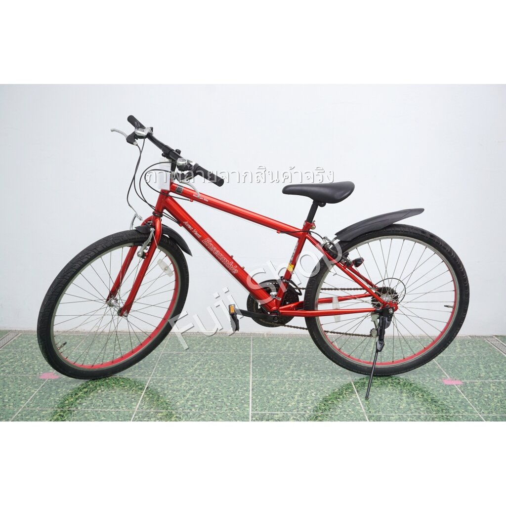 จักรยานเสือภูเขาญี่ปุ่น - ล้อ 26 นิ้ว - มีเกียร์ - สีแดง [จักรยานมือสอง]