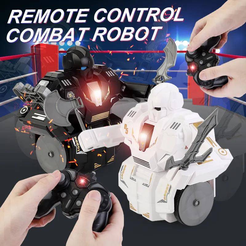 หุ่นยนต์ต่อสู้ RC ของเล่นควบคุมรีโมท พร้อมเทคโนโลยีจับการเคลื่อนไหว สําหรับแข่งและต่อสู้