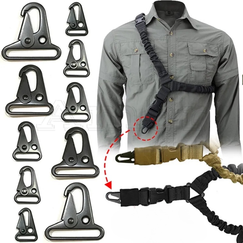 Hawkbill ไม่เป็นสนิม Carabiner หัวเข็มขัดความแข็งแรงสูง Webbing เข็มขัด Key Chain Multi-functional แขวนแหวนกระเป๋า Hook Buckles กลางแจ้ง Camping เดินป่าปีนเขาเครื่องมือ