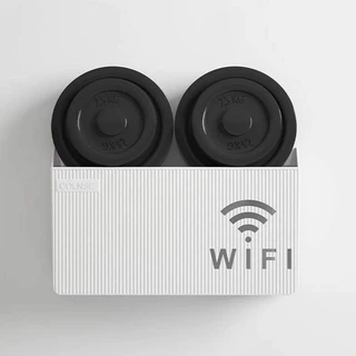 Router Wifiติดผนังกล่องจัดเก็บrouterไม่ต้องเจาะผนัง หรือเจาะก็ได้ กล่องเก็บเราเตอร์ ชั้นวางไวไฟติดผนัง