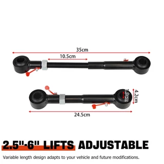 ปรับด้านหน้า Sway Bar Links Quicker Disconnects Fit สําหรับ Wrangler 1998-2006 TJ Cherokee 1984-2001 XJ พร้อม 2.5 "-6" ยก Fit สําหรับ Jeep Wrangler JL 2019-2022