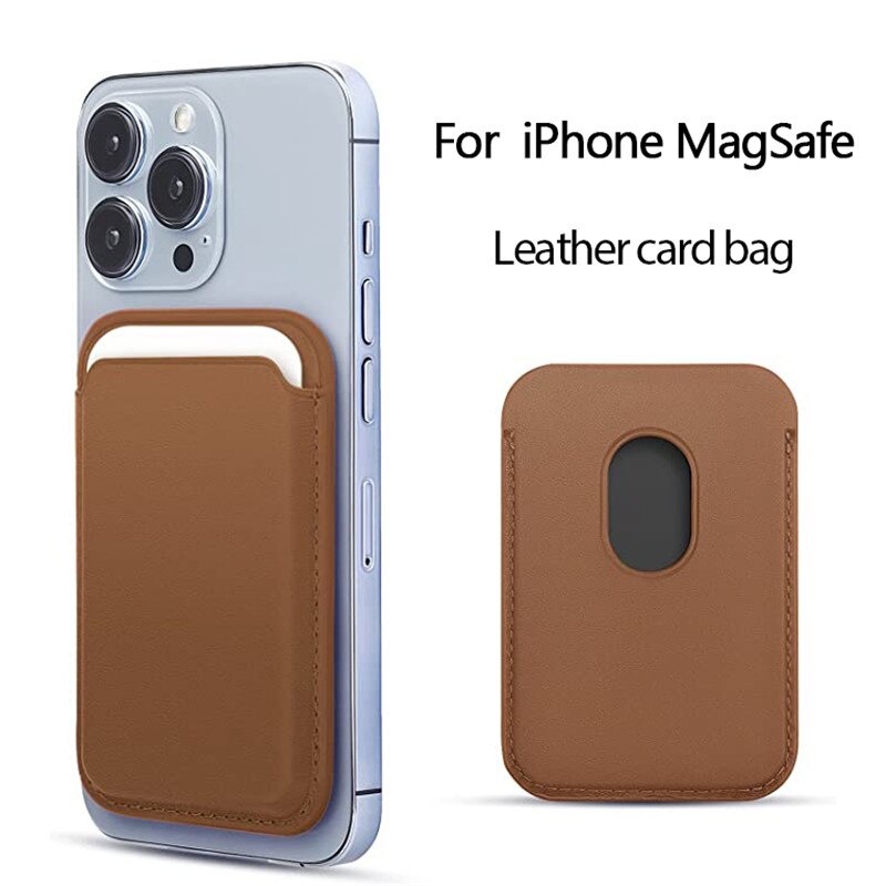 z&m  Magsafe กระเป๋าสตางค์หนัง ใส่บัตร RFID ได้ มีแม่เหล็ก สําหรับ iphone 14 13 12 11 Por Max XR Xs Max 7 8 Plus