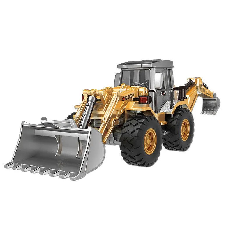 Diecast Excavator Tractor Cement Truck Car Bulldozer Crane Toy Model Wholesale Boy Gift Digger Alloy