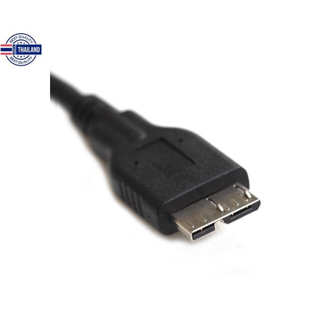 สายเชื่อมต่อข้อมูล สายต่อฮาร์ดดิส สายต่อ USB 3.0 Harddisk External ความยาว 30cm 80cm 1.5m. USB 3.0 cable connects an ext