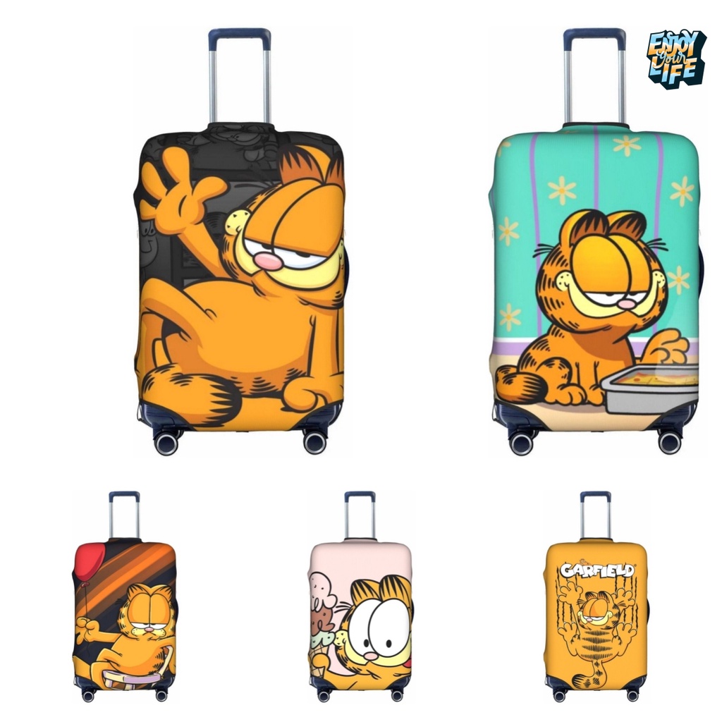 Garfield Pattern Travel กระเป๋าเดินทาง Spandex Elastic Suitcase Cover Protector Dust-Proof Waterproof Cover large