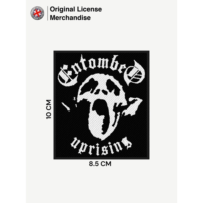 ต้นฉบับนําเข้าโลโก้ป้ายสัญลักษณ์แพทช์เพลงวง ENTOMBED Original Uprising