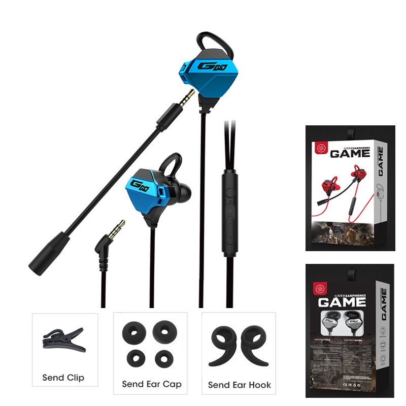 G10 หูฟังเกมสเตอริโอ Game Earphone หูฟังสำหรับเล่นเกม ใช้ได้ทั้งมือถือ และคอม หูฟังเกมเมอร์แบบมีสาย
