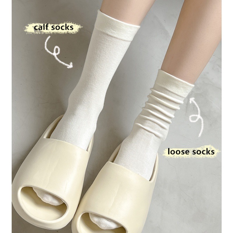 Roselife ถุงเท้าผ้าฝ้าย แบบหนา นิ่มพิเศษ สีขาว สกรู สไตล์คลาสสิก แฟชั่นฤดูใบไม้ผลิ และฤดูใบไม้ร่วง สําหรับผู้หญิง - รูปที่ 5