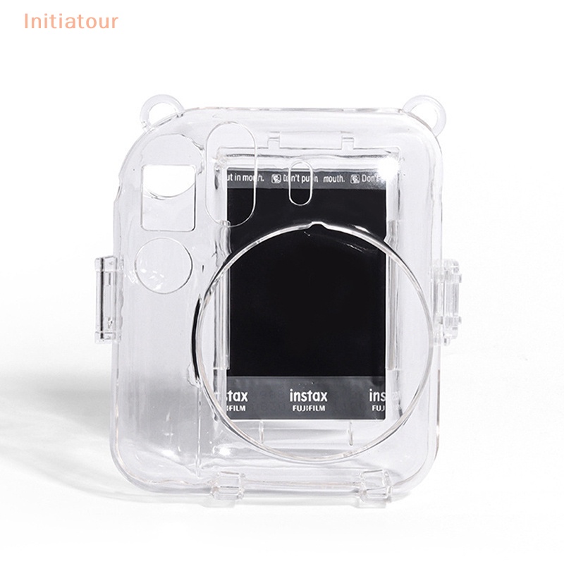 [Initiatour] เคสกระเป๋าใส พร้อมสายคล้องไหล่ สําหรับกล้อง Fujifilm Instax Mini 12