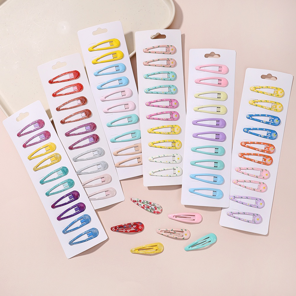 30 ชิ้น / เซต ผู้หญิง กิ๊บ ที่มีสีสัน น่ารัก รูปหยดน้ํา หวาน กิ๊บติดผม ปิ่นปักผม เลื่อน คลิป แฟชั่น เครื่องประดับผม