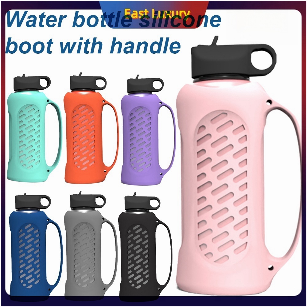 Tumbler อุปกรณ์เสริม Tumbler ฝาครอบยาง 40oz พร้อมที่จับใช้งานร่วมกับ Tumbler ยาง Anti-Slip Tumbler ย