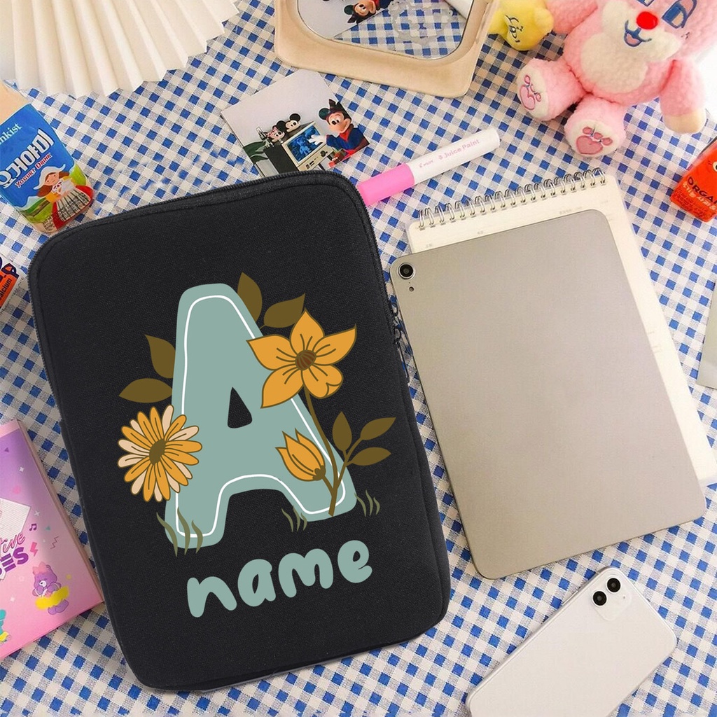 เคสกระเป๋า ลายดอกไม้ มีซิป สําหรับ Ipad 10th 10.9 10.2 7 8 9th Pro 11 12.9 Mini 6 Air Ipad