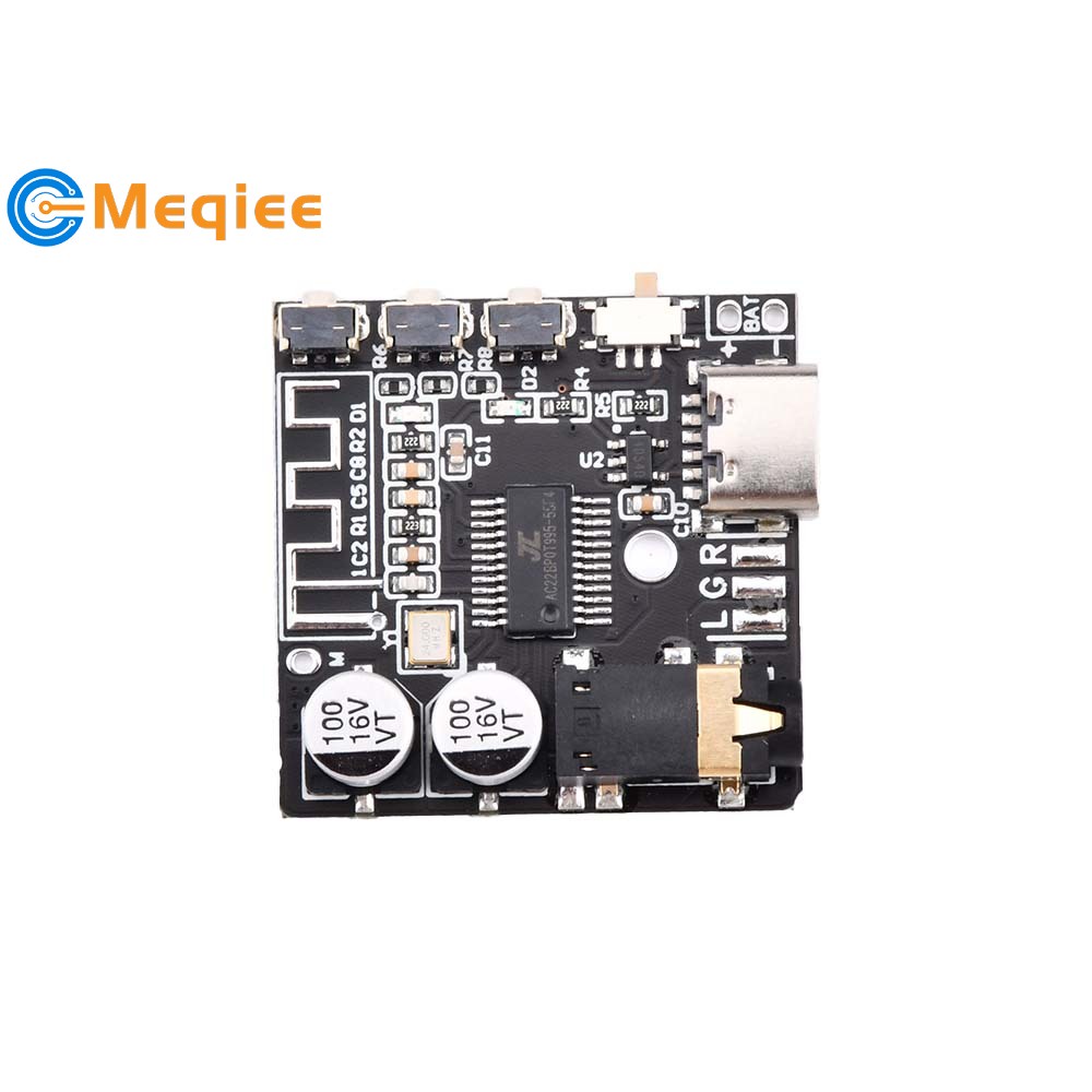 บอร์ดขยายเสียงแบตเตอรี่ลิเธียม VHM-314-V2.0 BT DC 5V 3.7V Type-C