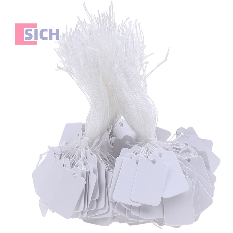 [Sich] ใหม่ ป้ายแท็กราคาสินค้า แบบผูกเชือก 300 ชิ้น
