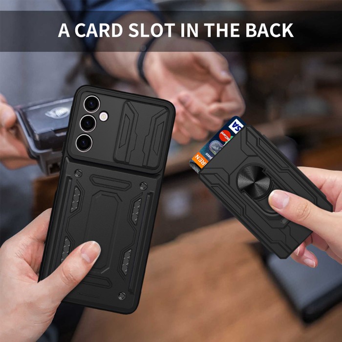 Samsung A24 - CardX Flip Lens Card Ring Armor Case กันกระแทก