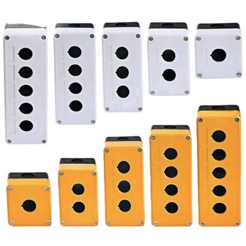 BOX กล่องสวิตช์ กล่องBOX 22mm กบล่องกันน้ำ กันฝุ่น 1ch,2ch,3ch,4ch,5ch มีของพร้อมจัดส่งในไทย