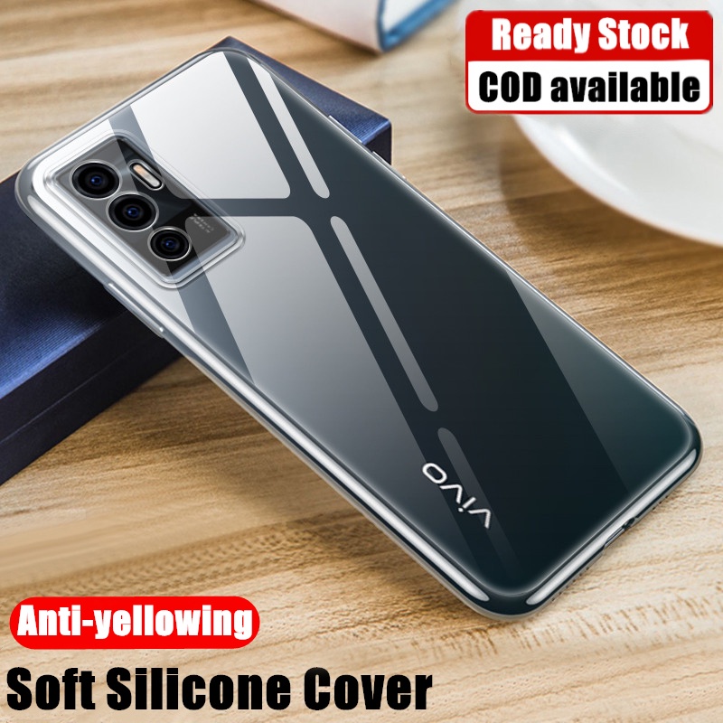 สําหรับ Vivo V23e V2116 V2126 Slim Soft Clear Silicon ยาง Scratch-Resistant CP Jelly กรณีคริสตัล Ant