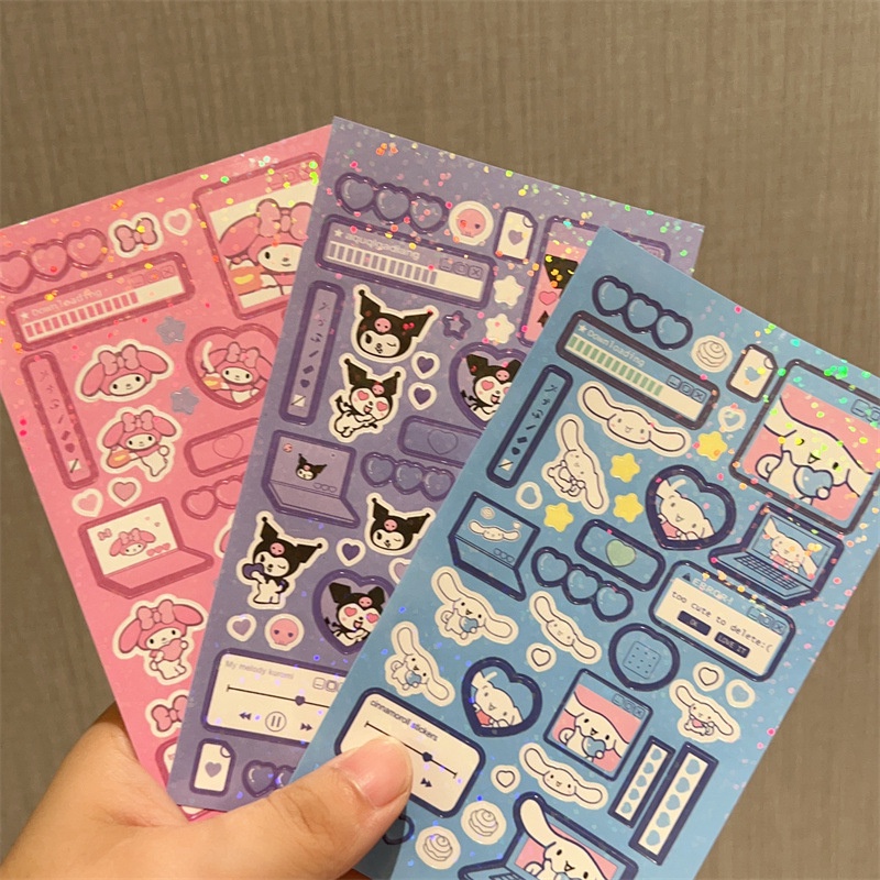 สติกเกอร์ ลายการ์ตูน Kuromi Jade Guigou สําหรับติดตกแต่งนักเรียน จํานวน 1 ชิ้น