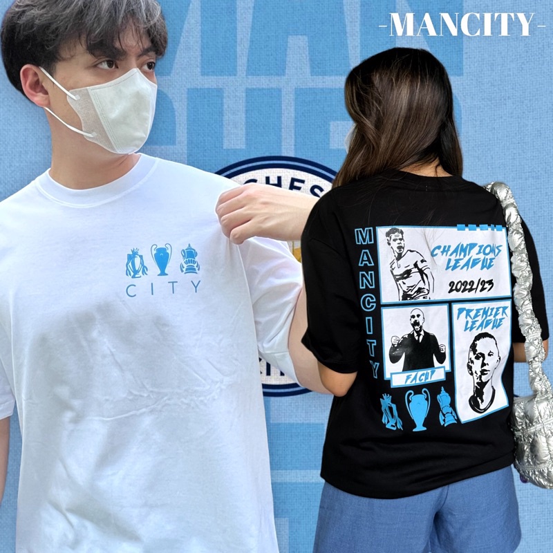 ร้อน a เสื้อ Oversize ลาย TREBLE (Mancity) - KAMII