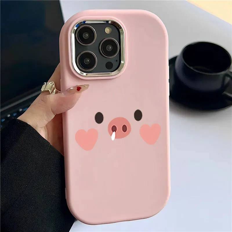 Piggy Cute for Apple 15promax Phone Case Iphone14pro13/12 Silicone Xs Soft Case New IDsx