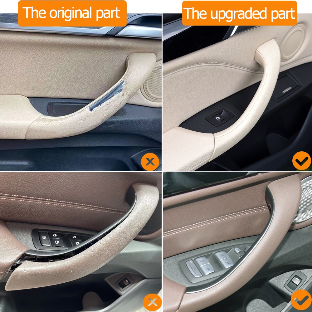 ชุดฝาครอบมือจับประตูรถยนต์ ด้านหน้า และด้านหลัง สําหรับ BMW X1 X2 F48 F49 F39 2016 2017 2018 2019 2020 2021 2022 2 ชิ้น 4 ชิ้น - รูปที่ 3