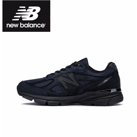 รองเท้ากีฬาJJJJound x New Balance 990 v4 Navy  Navy blue Sports shoes style ของแท้ 100 %