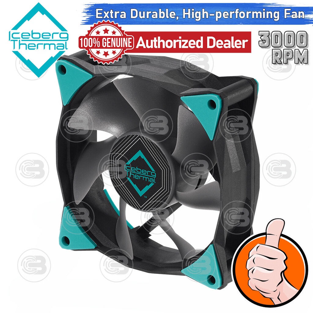 [CoolBlasterThai] Iceberg Thermal IceGALE Xtra 80 Black Fan Case (size 80 mm.) ประกัน 6 ปี