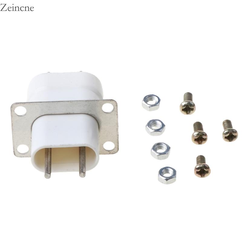 Zein ซ็อกเก็ตแปลงเส้นใยแม่เหล็กไฟฟ้า 4 Pin สีขาว สําหรับเตาอบไมโครเวฟ