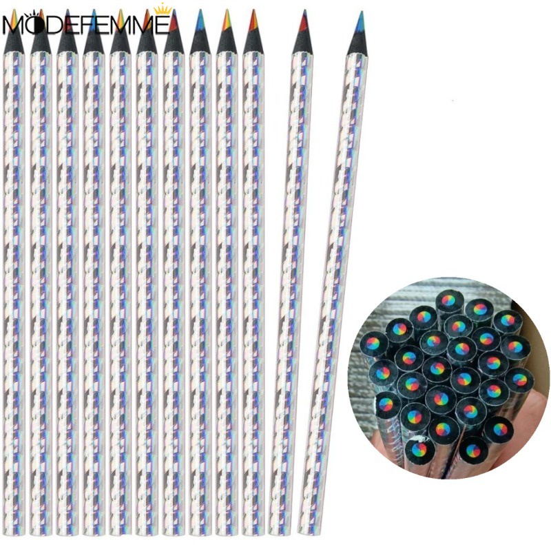 [ Featured ] เครื่องเขียนนักเรียน 5 ชิ้น / เครื่องมือวาดภาพ การเขียนที่เรียบง่าย / ปากกาเลเซอร์ Ledger ด้วยมือ / ปากกากราฟฟิตี เรียบ สีสันสดใส / ดินสอสีรุ้ง สร้างสรรค์ 7 สี / อุปกรณ์สํานักงาน โรงเรียน