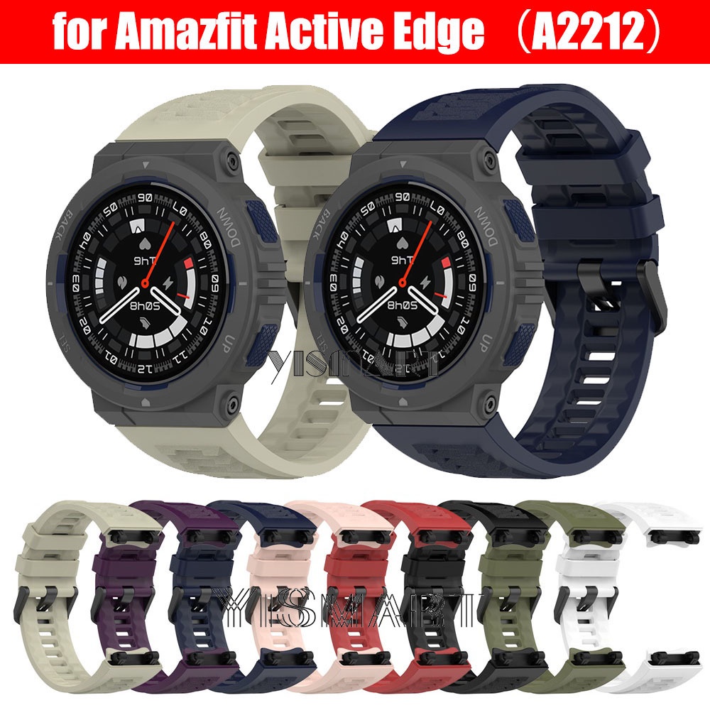 สายนาฬิกาข้อมือ ซิลิโคนนิ่ม แบบเปลี่ยน สําหรับสมาร์ทวอทช์ Amazfit Active Edge Huami Amazfit Active E