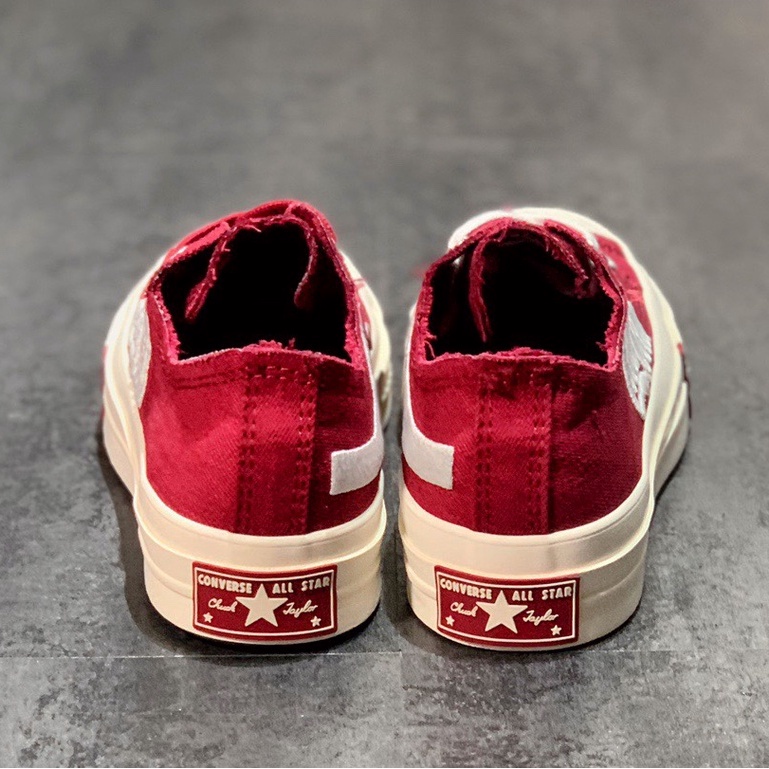 Kith x Coca-Cola x Converse Chuck 70 Low Low-Top Casual Sneakers Wine Red แฟชั่น