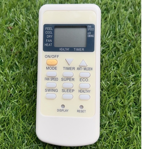 รีโมทปุ่มกด รีโมทแอร์ Central air TCL รุ่น GYKQ-05 Turbo cool แทนรีโมทเดิมหน้าตาและปุ่มแบบนี้ได้ทุกร