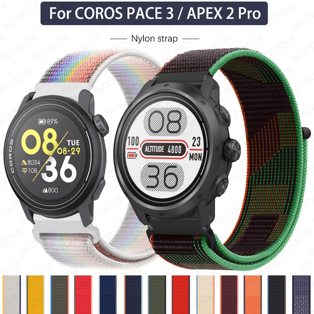 สายนาฬิกาข้อมือไนล่อน 22 มม. อุปกรณ์เสริม สําหรับ COROS PACE 3 APEX 2 Pro