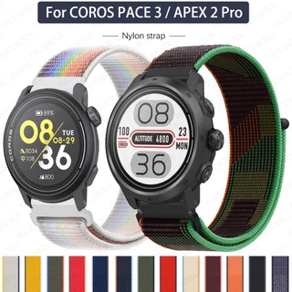 22mm Sport Loop สายไนลอนสําหรับ COROS Pace 4 / PACE 3 2 / PACE Pro / APEX 2 Pro สมาร์ทนาฬิกาสายรัดข้อมือสร้อยข้อมือนาฬิกาอุปกรณ์เสริม