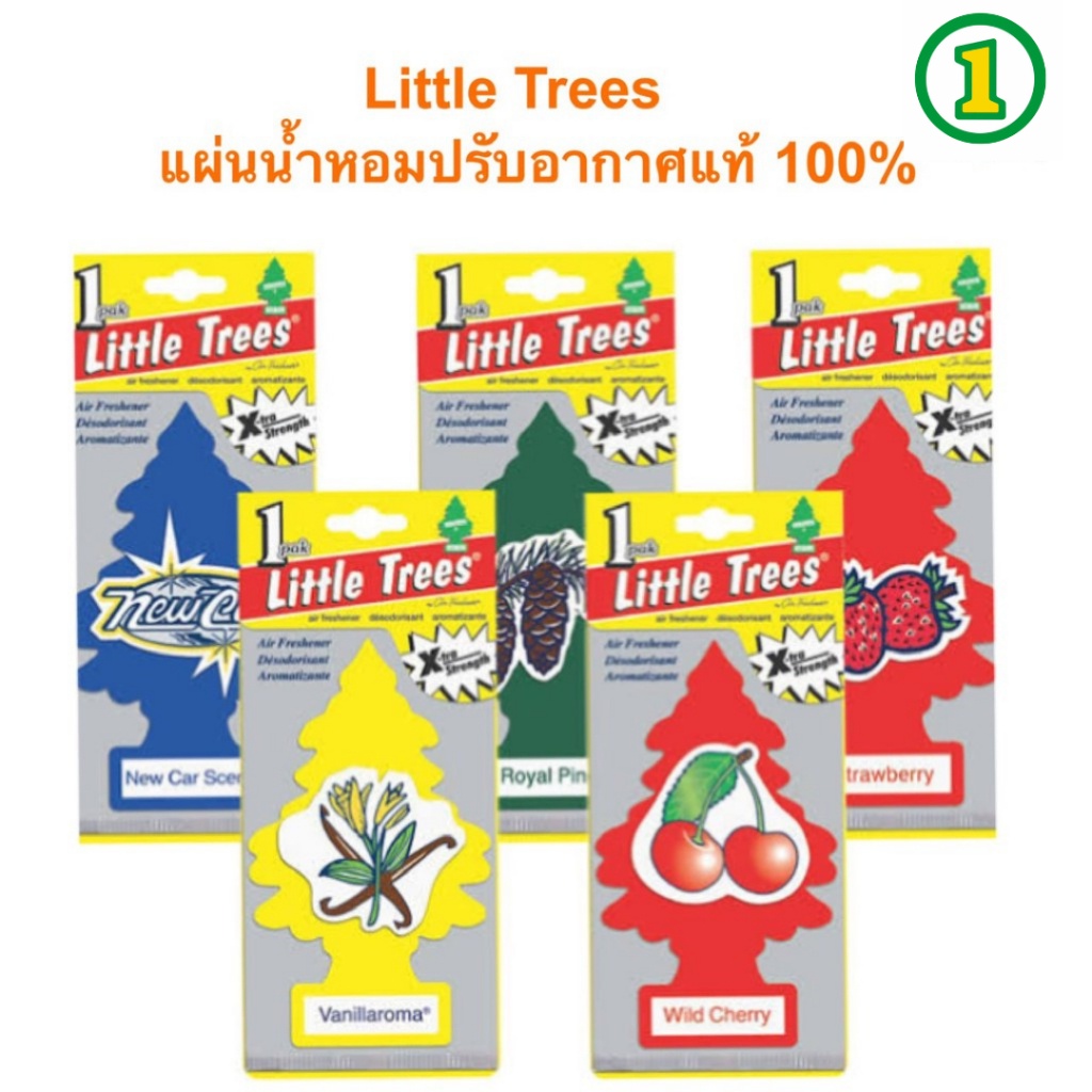 Little Trees แผ่นน้ำหอมปรับอากาศ น้ำหอมปรับอากาศ ลิขสิทธิ์ของแท้ 100%