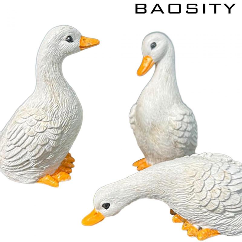 [Baosity ] ⚡Fast shipping⚡ตุ ๊ กตาเป ็ ด 3 ชิ ้ นตกแต ่ งบ ้ านรูปปั ้ นเรซิ ่ นสําหรับสนามหญ ้ าชั ้ นวางหนังสือ - รูปที่ 5