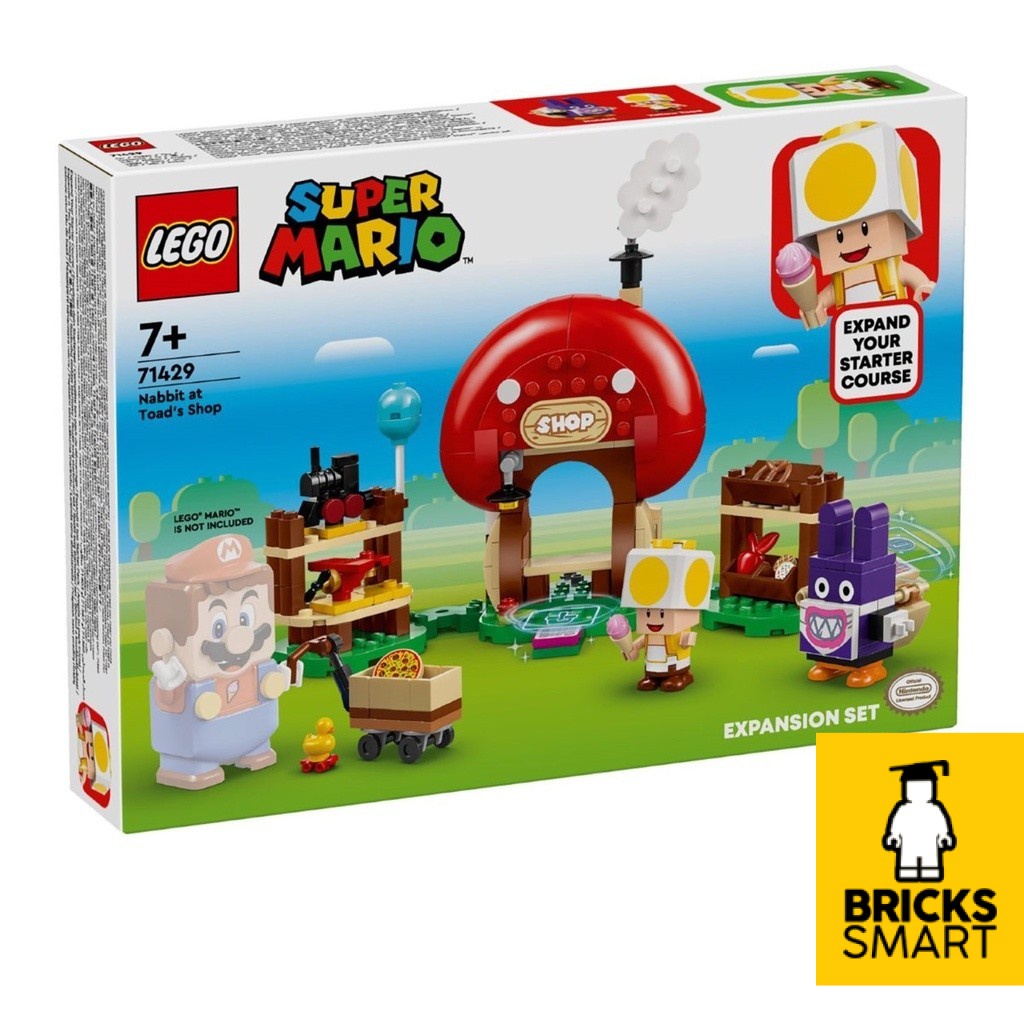 LEGO 71429 Super Mario Nabbit ที่ชุดขยายร้านคางคกชุดของเล่นก่อสร้าง (230 ชิ้น)