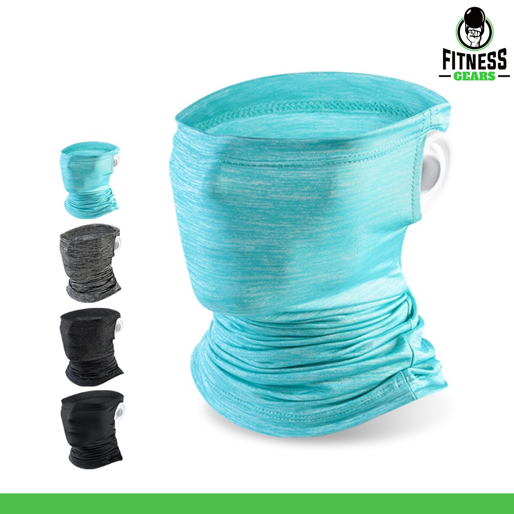Fitness ผ้าบัฟกันแดด รังสียูวี UV คลุมครึ่งหน้า หมวกโม่งผ้ายืด นิ่ม หายใจสะดวก สำหรับกีฬากลางแจ้ง
