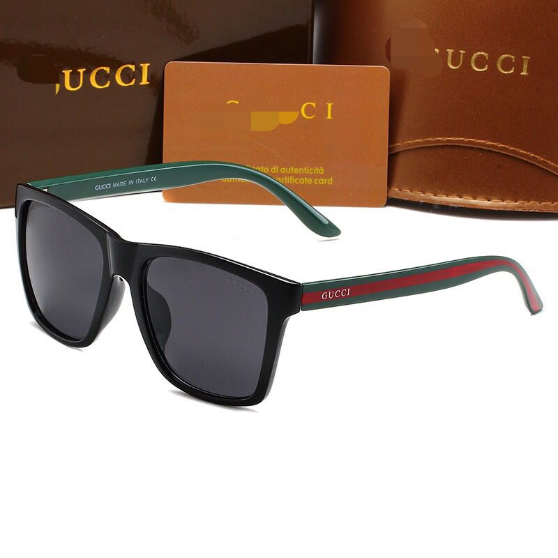 Gucci ใหม่ แว่นตา แบน ป้องกันแสงสะท้อน อินเตอร์เน็ต สไตล์ยุโรปและอเมริกา สตรีท อินเทรนด์ ถ่ายภาพ สําหรับผู้ชาย และผู้หญิง