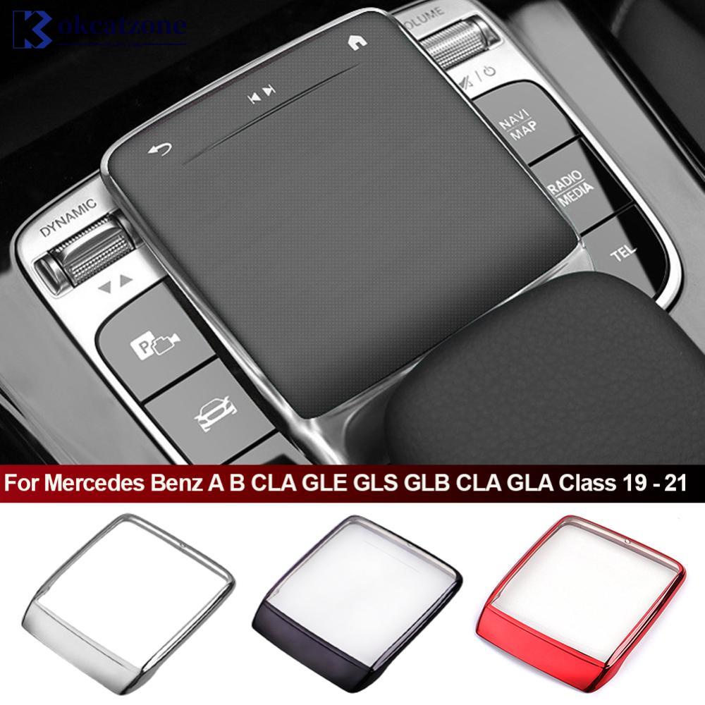 Okcatzone ฝาครอบหน้าจอเมาส์ TPU อุปกรณ์เสริม สําหรับ Mercedes Benz A B CLA GLE GLS GLB CLA GLA Class 19-21 D7K4