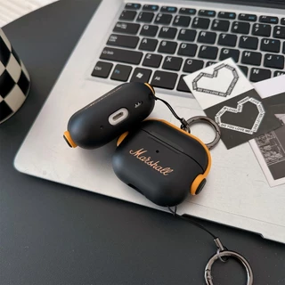 Marshal พร้อมตัวยึดล็อคปลอกเชลล์สําหรับ AIRPODS 4 ANC PRO 1/2/3 เคสป้องกัน