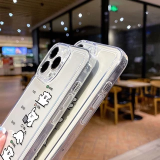 Cute Bear กรณีที่ชัดเจน for Samsung A56 A36 A26 A55 A57 A37 S26 Ultra A54 5G A07 A17 A53 A16 A06 A05 A33 A34 A35 A13 A22