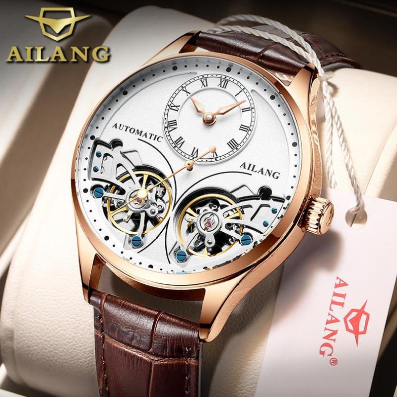 Ailang ใหม่ ของแท้ 100% Swiss นาฬิกาข้อมือกลไกอัตโนมัติ สําหรับผู้ชาย