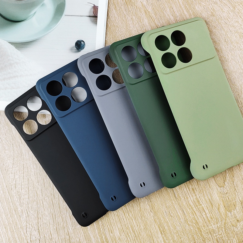 เคสโทรศัพท์มือถือ PC แบบแข็ง บาง ไร้กรอบ สีแคนดี้ สําหรับ Xiaomi Redmi K70 K70E Poco X6 Pro