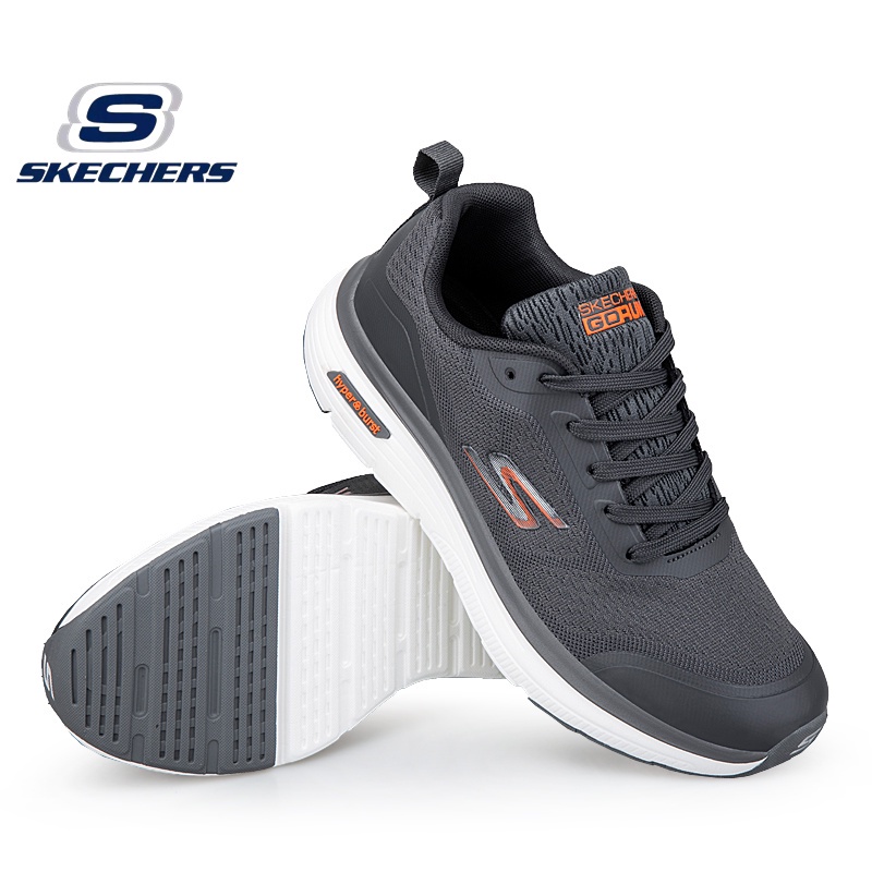 Skechers_ GO RUN HYPER BURST รองเท้าผ้าใบลําลอง ข้อสั้น แบบผูกเชือก ขนาดใหญ่ แฟชั่นสําหรับผู้ชาย และผู้หญิง เหมาะกับการวิ่ง ไซซ์ 36-45