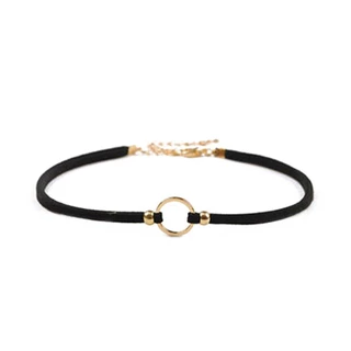 SWEE Choker สร้อยคอลูกไม้สีดํา แฟชั่นดึงดูดใจ Lace โซ่ Claviular สวยงามผู้หญิง