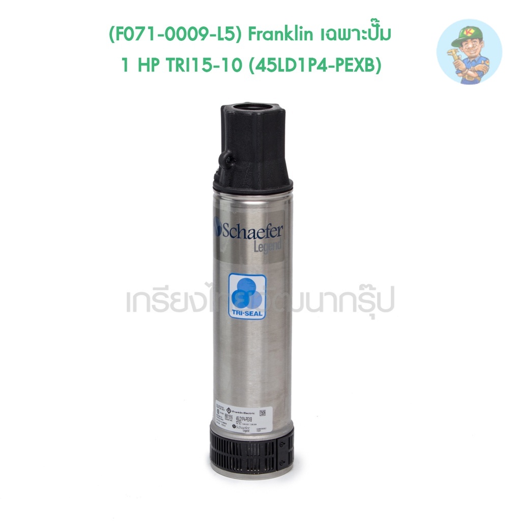 🎆 (F071-0009-L5) Franklin เฉพาะปั๊ม 1 HP TRI15-10 (45LD1P4-PEXB)